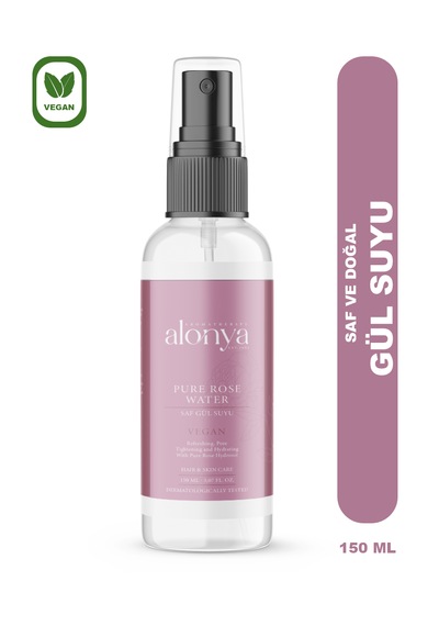 Pure Rose Saf Gül Suyu Aydınlatıcı Gözenek Sıkılaştırıcıtonik