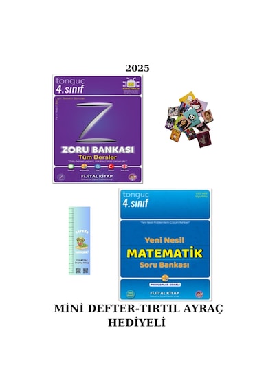 Tonguç 4. Sınıf Zoru Bankası Td.+ 4. Sınıf Yeni Nesil Matematik Sb. 2 Kitap Mini D.+tırtıl Ayraç