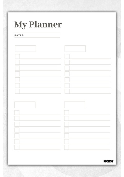 Zamansız Çok Amaçlı Günlük Haftalık Aylık Planlayıcı - A5 Ebat Yapılacaklar - 50 Yaprak - Planner - 1401 Çok Renkli