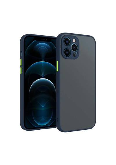 Apple Uyumlu iPhone 12 Pro 6.1Inç Kamera Korumali Premium Silikon Kilif 199236765 - Renk / Lacivert