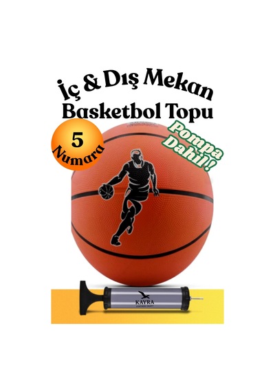 5 Numara Resmi Basketbol Topu Dış Mekan Outdoor Antrenman Topu 427 Gr Ekstra Dayanıklı Köpük Kauçuk Basket Topu Basketball Turuncu