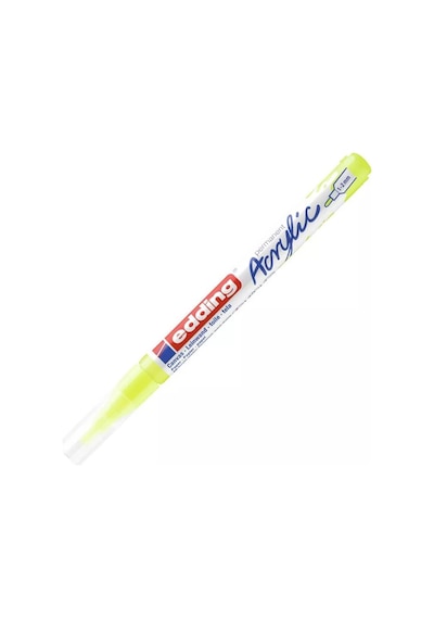 Edding Markör Akrilik İnce Uçlu 1-2 Mm Fosforlu Sarı 065 5300 Çok Renkli