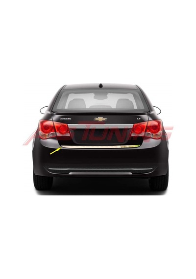 Chevrolet Cruze Sedan Krom Bagaj Alt Çıta Formlu Paslanmaz Çelik N11.369