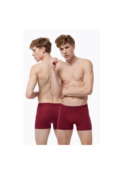 Malabadi Erkek Bordo 2 Li Pamuk Elastan Boxer 075 Bordo