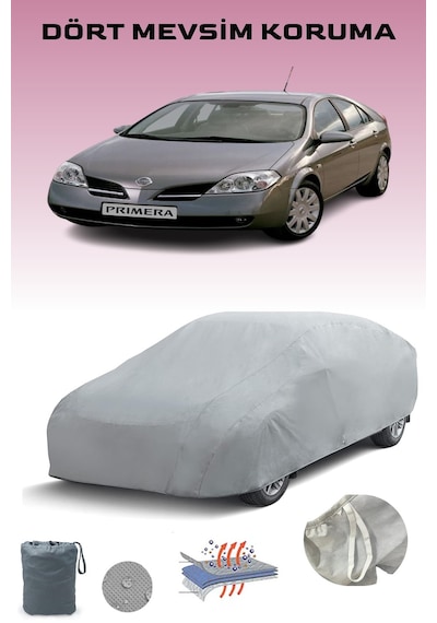 Gri Nissan Primera Hatch Araba Brandası, Oto Örtüsü, Araba Çadırı Gri
