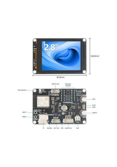 Crowpanel Advance 2.8" Esp32-s3 Hmı Dokunmatik Ekran