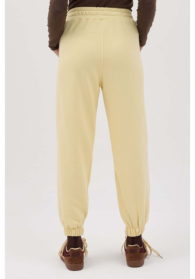 Buly Cozy Beli Lastikli Jogger Eşofman Altı Butter Sarı