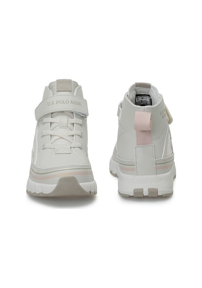 U.s. Polo Assn. Keltes Jr Bej Kız Çocuk High Sneaker 000000000102695946 Bej-pudra