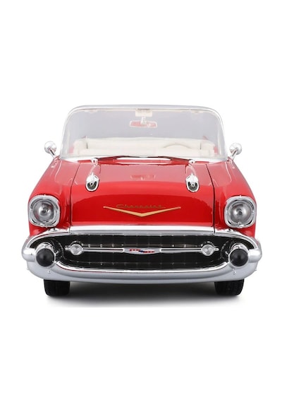 1:18 Ölçek Maisto 1957 Chevrolet Bel Air Convertible Diecast Metal Minyatür Model Araba 25cm