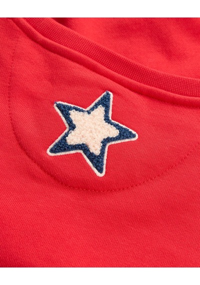 Skechers B Lw Collage Sweatshirt Büyük Erkek Çocuk Kırmızı Sweatshirt Sk2620110-0120
