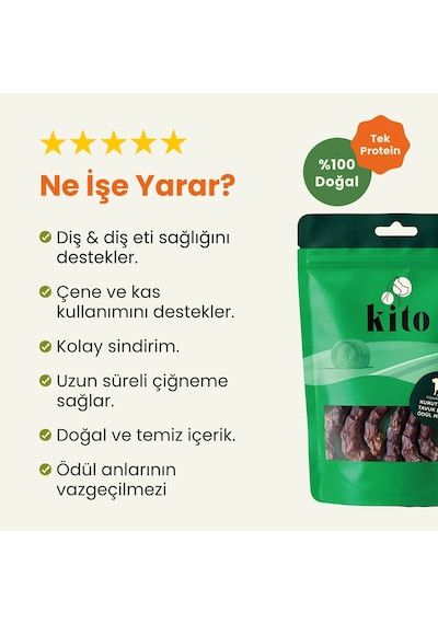 Kito Tavuk Boyun Yetişkin Köpek Ödül Maması 100 G