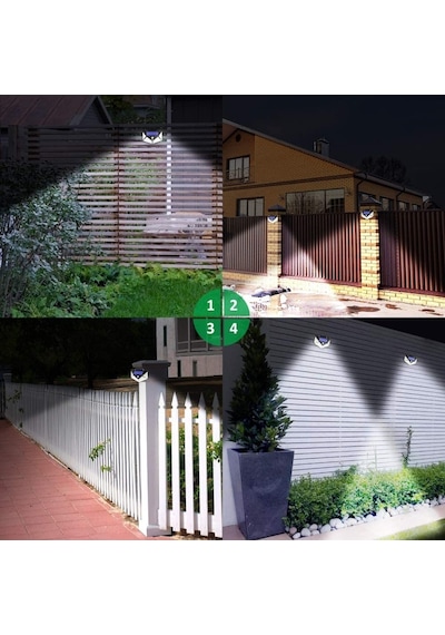 Solar Bahçe Aydınlatma 100 Ledli Fotoselli Güneş Enerjili Lamba (547253809) Diğer