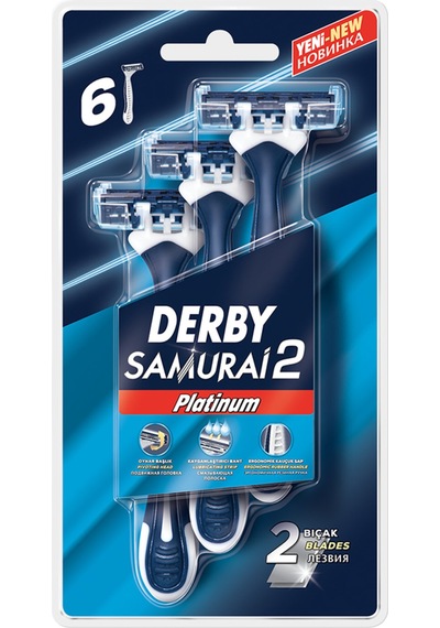 Derby Samurai Platinum 2 Blister 6'lı 4 Adet