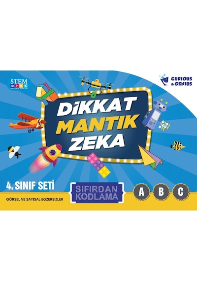 Curious & Genius 4. Sınıf Sıfırdan Kodlama Seti 3 Kitap