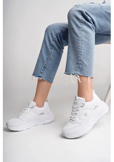 2110-1 Kadın Rahat Sneaker Beyaz/gri Beyaz - Gri