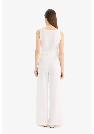 DeFacto Wide Leg Geniş Paça Basic Düz Pike Pantolon E5784AX25SPWT47