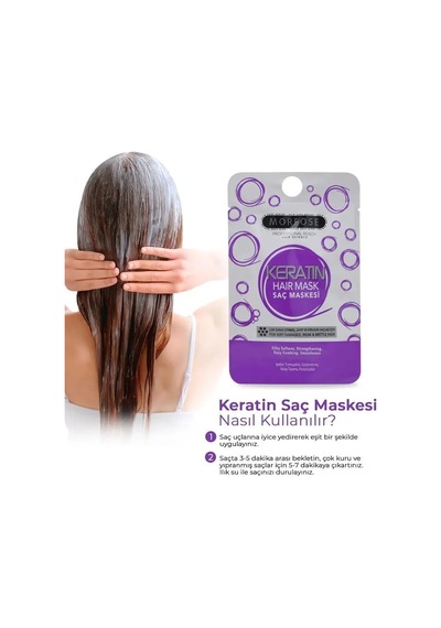 Jenerik Keratin Saç Maskesi 25 Ml 24 Adet - Yıpranmış Saçlar İçin - Mrfs
