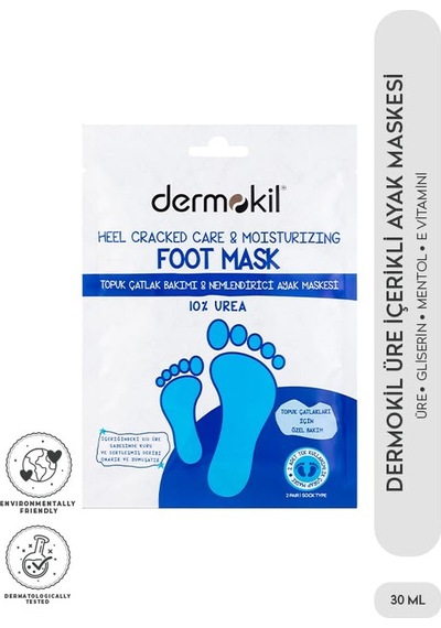 Dermokil Yüzde On Ürea Topuk Çatlak Bakımı Ve Nemlendirici Ayak Maskesi 30 Ml Sku: Smg8690010406477