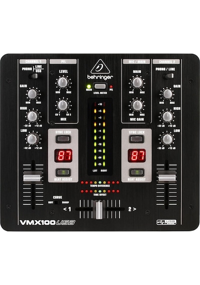 Behringer Vmx100usb Professional 2-channel Dj Mixer With Usb/audi
