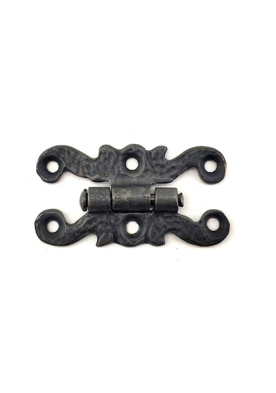 Antika Tarz Dekoratif Pirinç Yıldız Menteşe - 84x44 Mm, Oksit