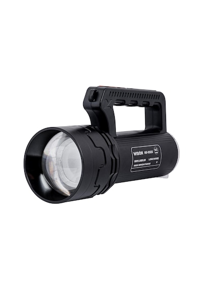 Şarj Edilebilir Zoomlu El Feneri - Wison - 5500 Lümen - 55 Watt Bakır