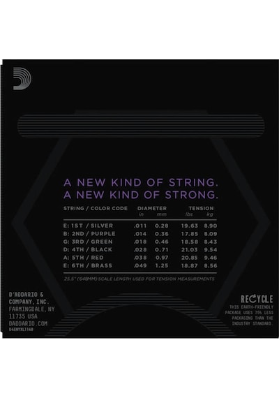 D'Addario NYXL1149 Nickel Wound Electric Guitar Strings, Medium, D'Addario NYXL1149 Nickel Wound Electric Guitar Strings, Medium,