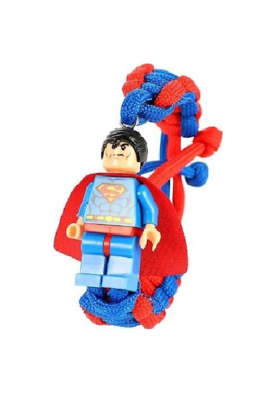 Schulzz Superman Lego Figürlü Lastikli Bileklik Çok Renkli