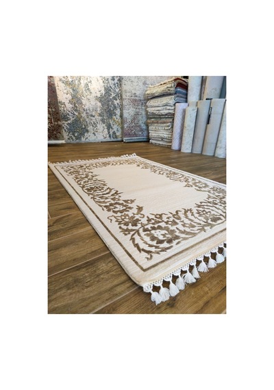 Saba 1420c Kahve-krem Halı Çok Renkli
