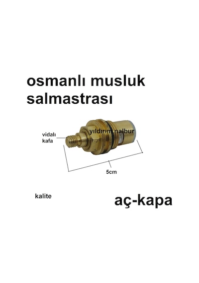 Osmanlı Musluk Salmastrası Açkapa Aç Kapa Göbek