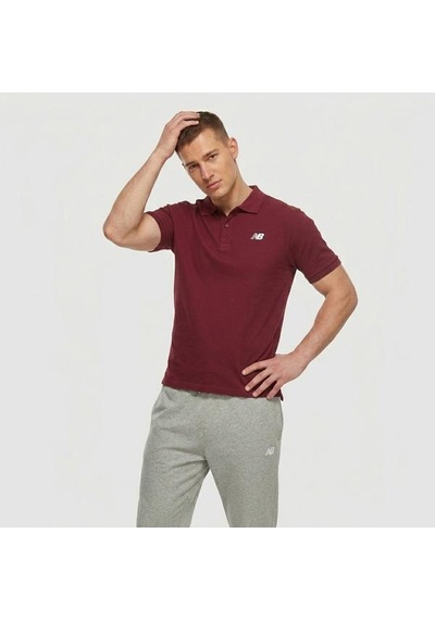New Balance 3415 Erkek Bordo Polo Yaka Tişört