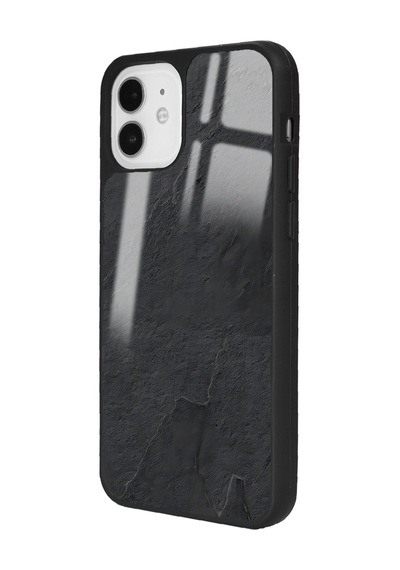 Apple Uyumlu iPhone 11 Siyah Mermer Tasarımlı Glossy Telefon Kılıfı