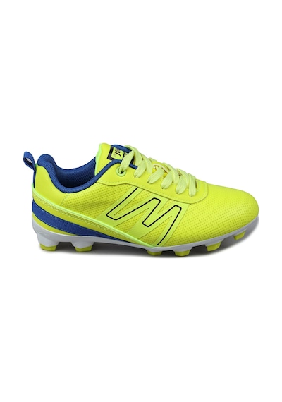 Jump 28843 Neon Yeşil - Mavi Üniseks Çocuk Çim Halı Saha Krampon Futbol Ayakkabısı Beyaz - Siyah