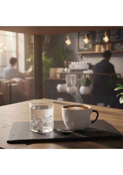 6 Lı Kahve Yanı Bardağı Seti 75 Ml Desenli Cam Mini Bardak, Espresso & Türk Kahvesi Su Bardağı, Şık Ve Dayanıklı Tasarım Çok Renkli