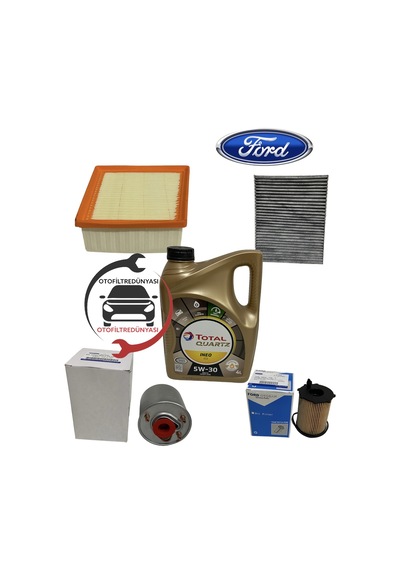 Ford Fiesta 1.4 - 1.5 Tdci Dizel Filtre Bakım Seti 2012-2017 414939085