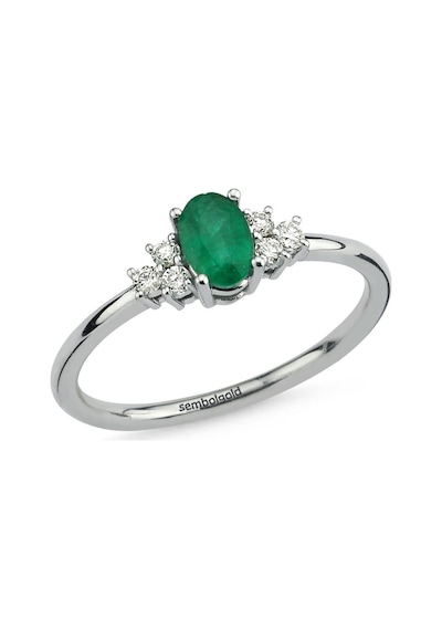 0.59 Karat Pırlanta Emerald Yüzük G-Si Beyaz Altın 377236499
