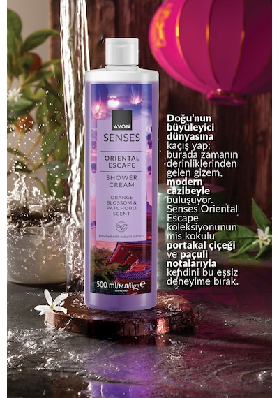 Senses Oriental Escape Portakal Çiçeği Ve Paçuli Kokulu Duş Jeli 500ml İkili Set Fresh