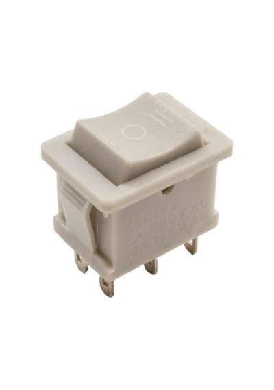 KCD1-5 ON-OFF-ON Anahtar 6-Pin - Gri