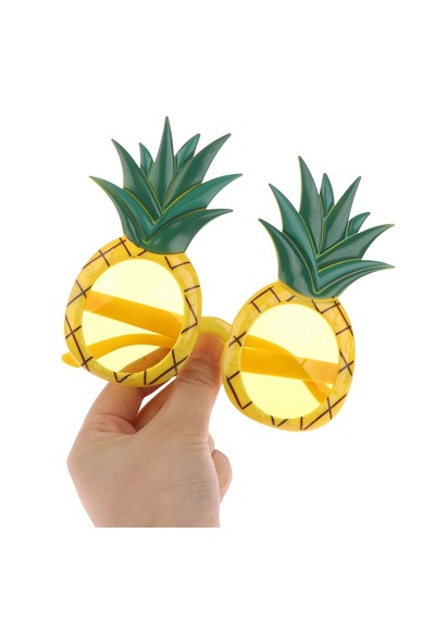 Tropikal Hawaii Ananas Şekilli Parti Gözlüğü 9.5 X 14 Cm 5691 "