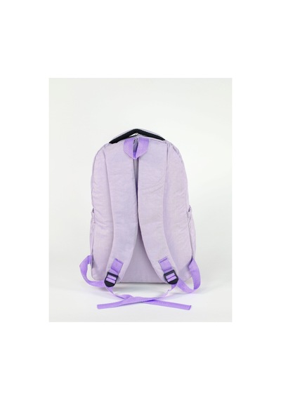 Gigi Luxe Unisex Su Geçirmez Çok Bölmeli Krinkıl Kumaş Okul Çantası Laptop Çantası Lila Lila