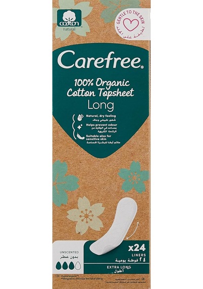 Carefree Organic Uzun 24'lü Günlük Ped