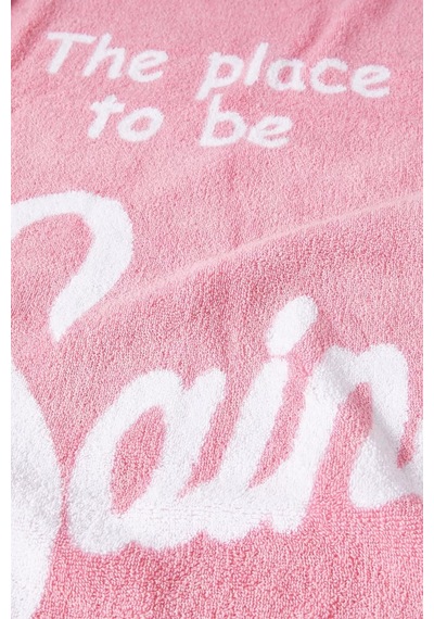 Mc2 Saint Barth Logo Plaj Havlusu Yumuşak Pamuk, Pastel Pembe Yaz Şıklığı