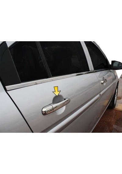 Hyundai Era 2005-2011 Model Arası Krom Kapı Kolu 4 Kapı 8 Parça Paslanmaz Çelik