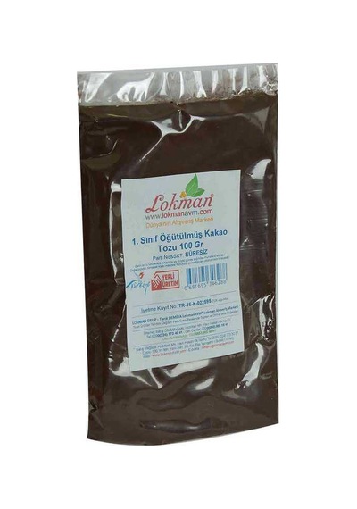 1. Sınıf Öğütülmüş Kakao Tozu 100 Gr Paket