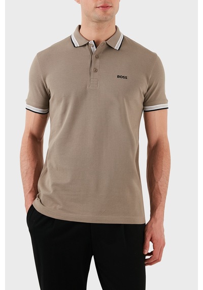 Boss Erkek Polo Yaka T Shirt 50469055 338 Haki Haki