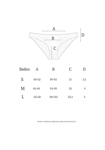 10010 Slip 3'lü Bikini Külot Paketi 10010-v2-siyah Siyah