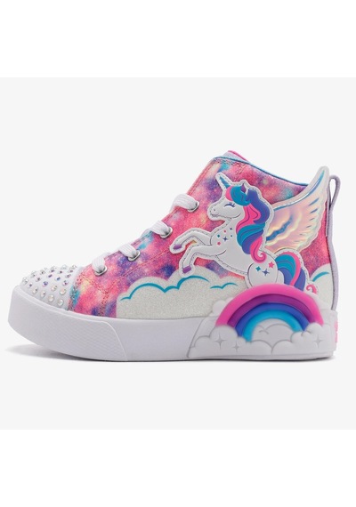 Skechers Twinkle Magic Kids Sneaker Lastik Bağcıklı Işıklı Çocuk Ayakkabısı Mor Mor