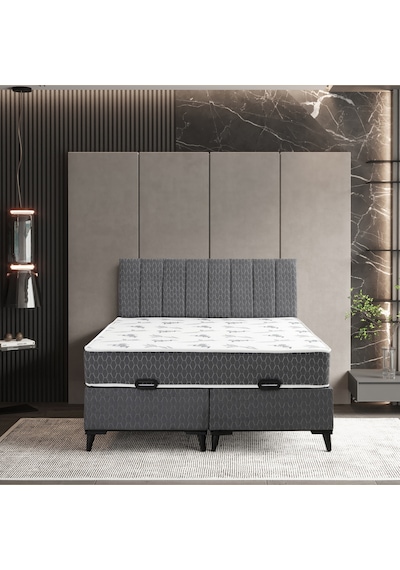 Luna Comfort Çift Kişilik Yatak Baza Başlık Set 3'lü Set Konuma Özel Teslimat 160 x 200 CM