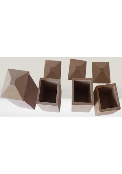 Hobi Adn Dekoratif Ve Kullanım Baharatlık Set Ahşap Mdf Ham Cnc Kesim El Yapım Ahşap