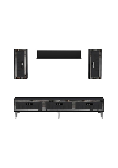 Tvr1801as - Tuna Tv Ünitesi Antrasit Sılver 180cm Antrasit / Koyu Gri - Sılver Tvr1801as - Tuna Tv Ünitesi Antrasit Sılver 180cm Antrasit / Koyu Gri - Sılver