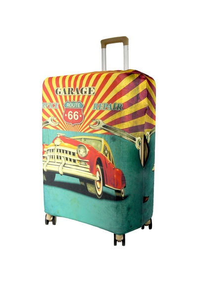 My Saraciye My 155 Route 66 Valiz İçin Kılıf Orta Boy Kırmızı
